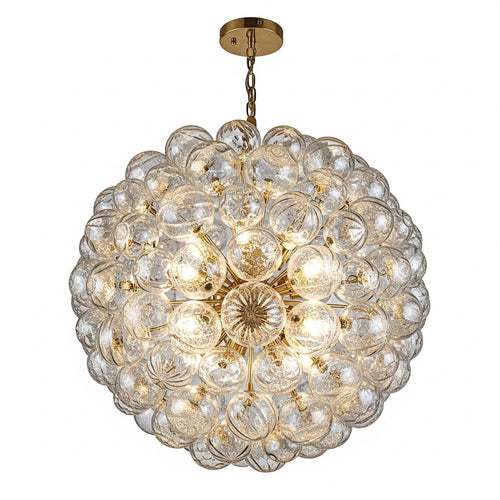 Crystal glass chandelier