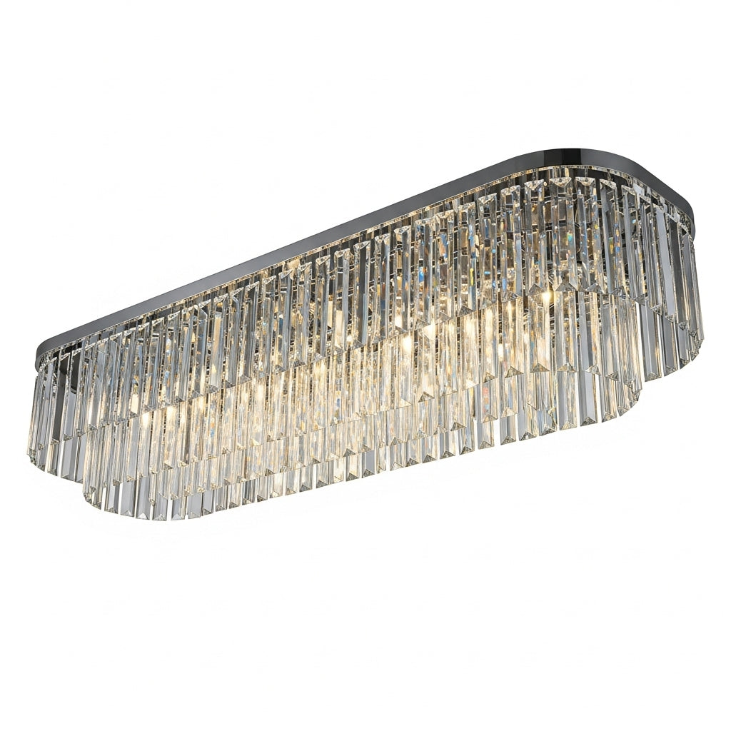 Rectangular crystal lamp