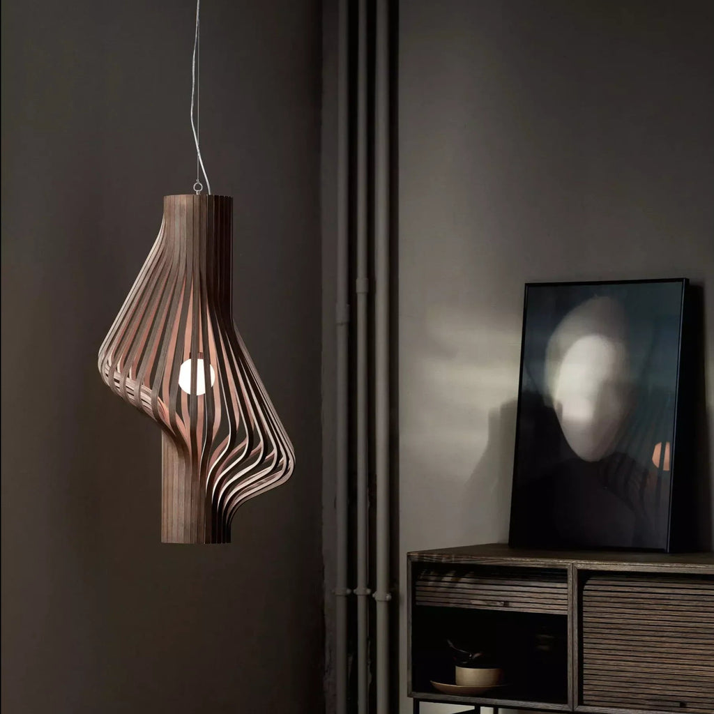 Modern Light Luxury Tranquil Wooden Pendant Light