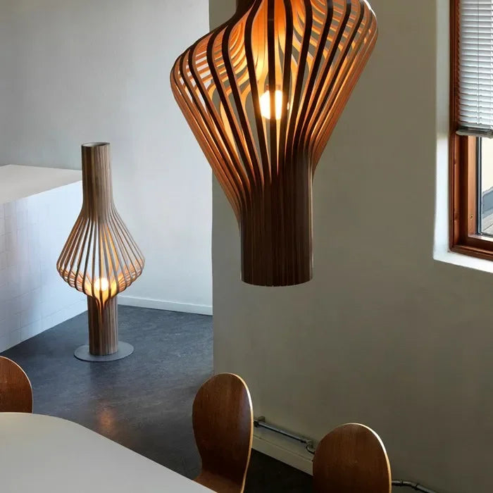 Modern Light Luxury Tranquil Wooden Pendant Light