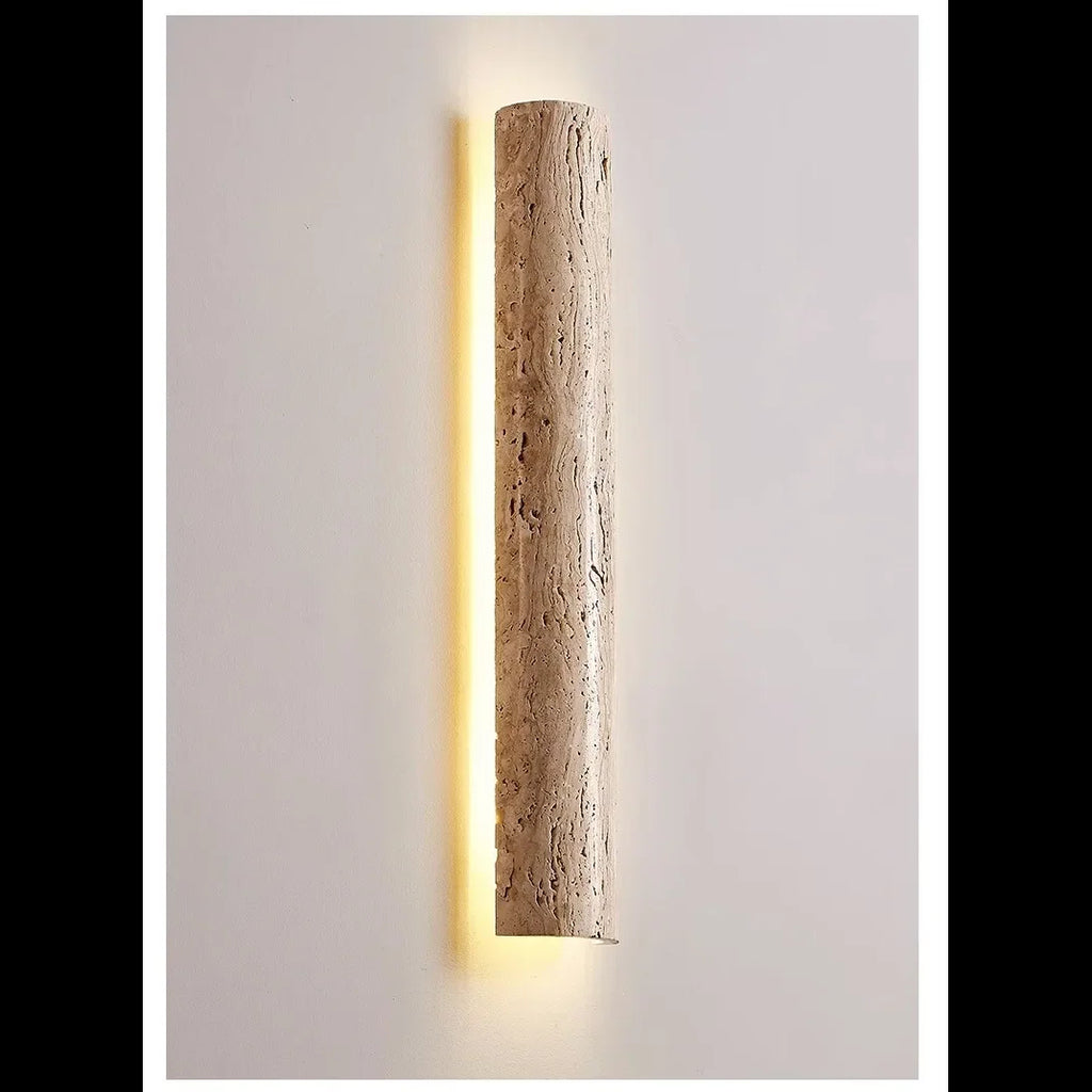 Modern Natural Travertine LED Wall Light