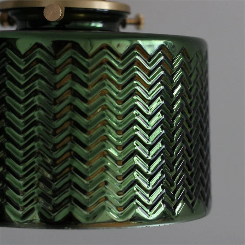 Modern Light Luxury Green Glass Wall Lamp