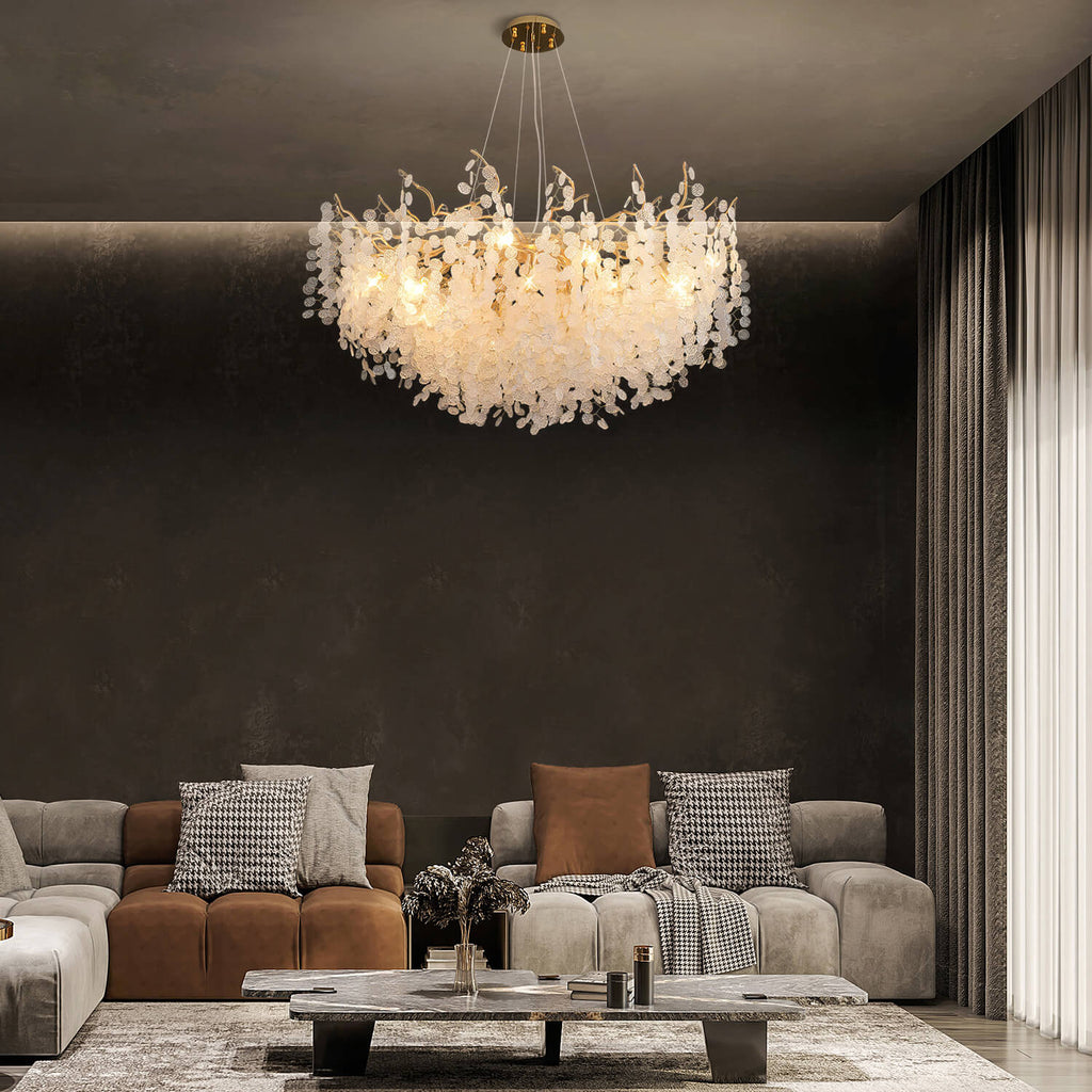 Modern Light Luxury Money Tree Chandelier