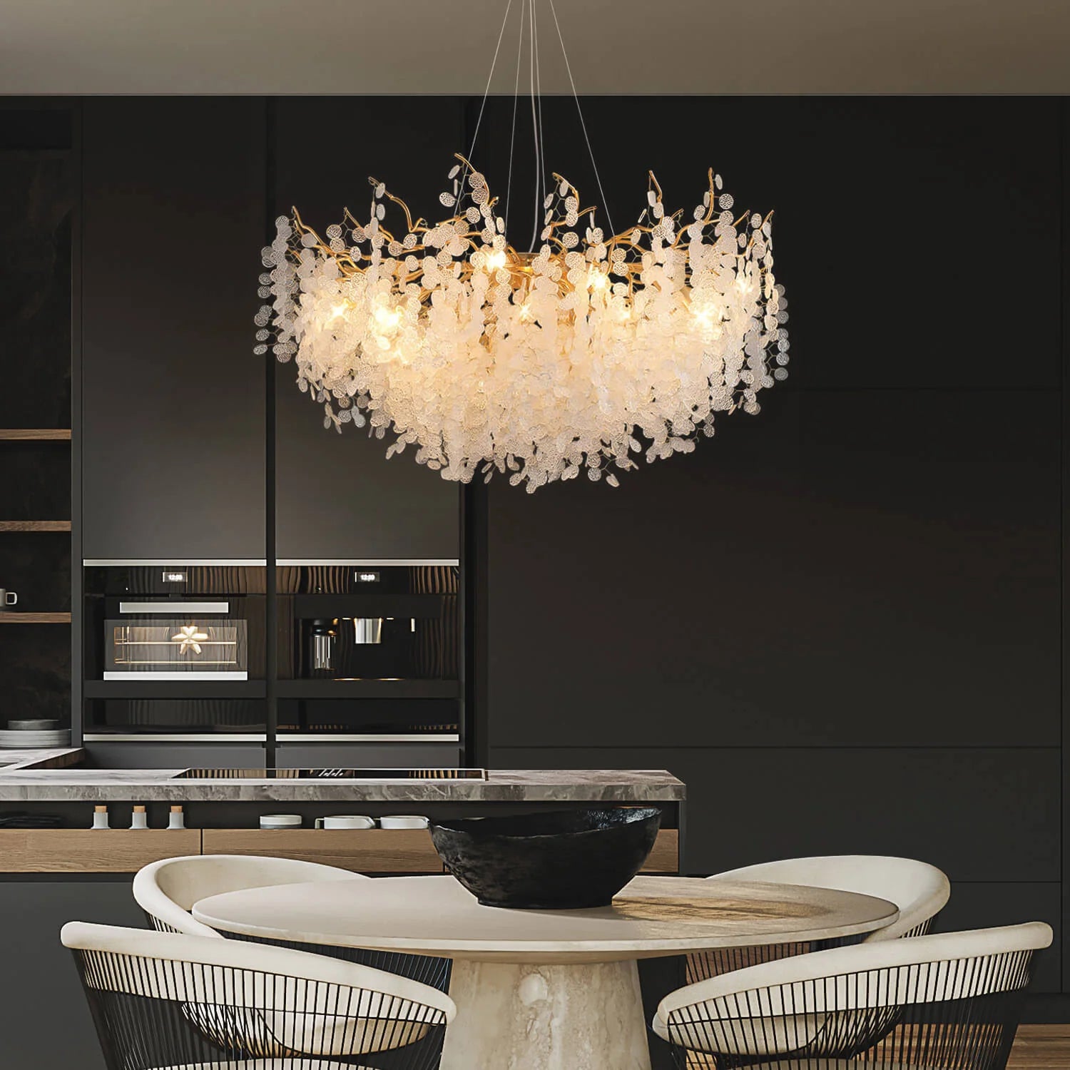 Modern Light Luxury Money Tree Chandelier