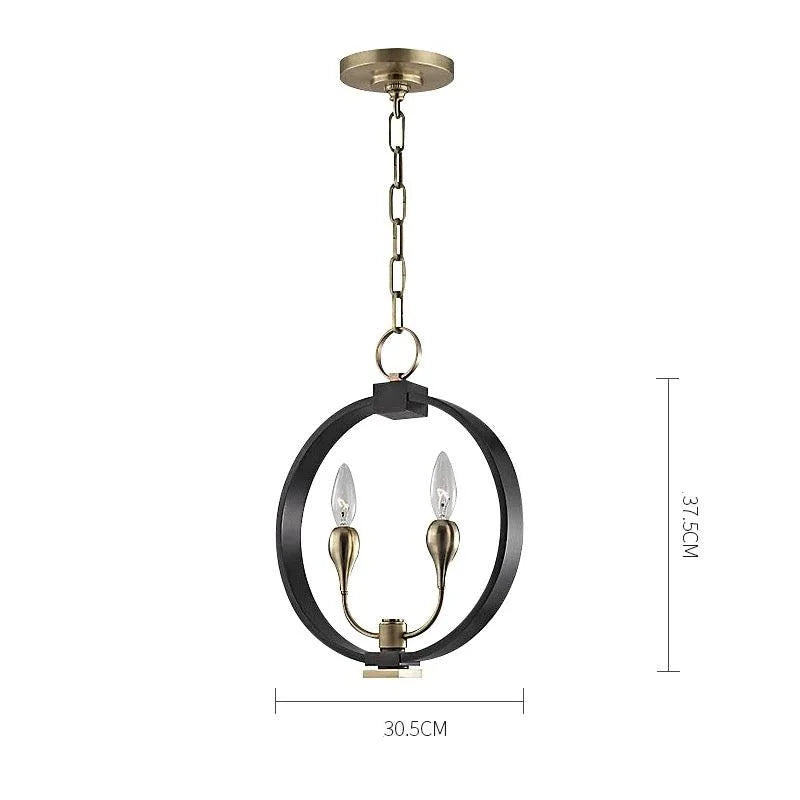 Modern Light Luxury Black Spherical Pendant Light