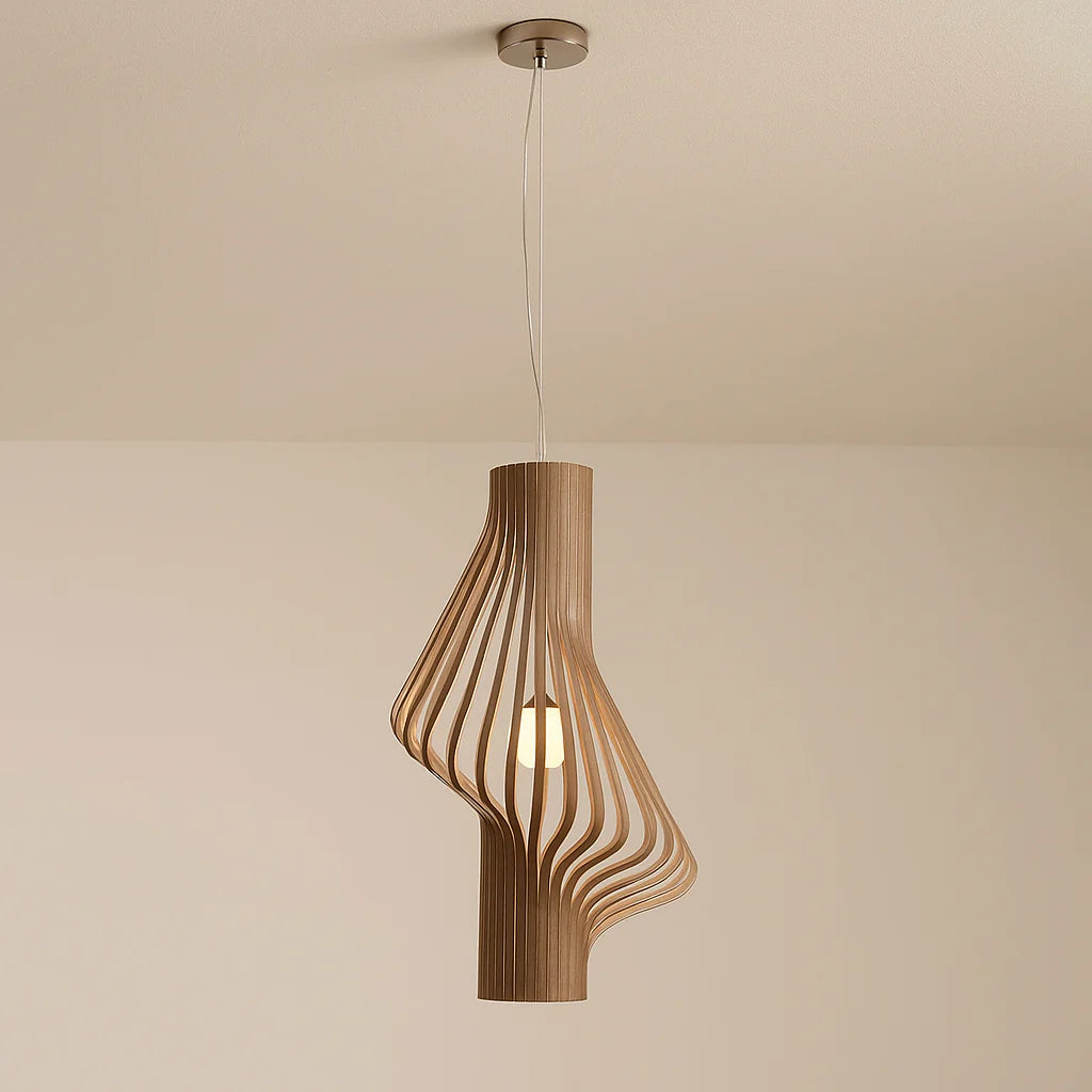 Modern Light Luxury Tranquil Wooden Pendant Light