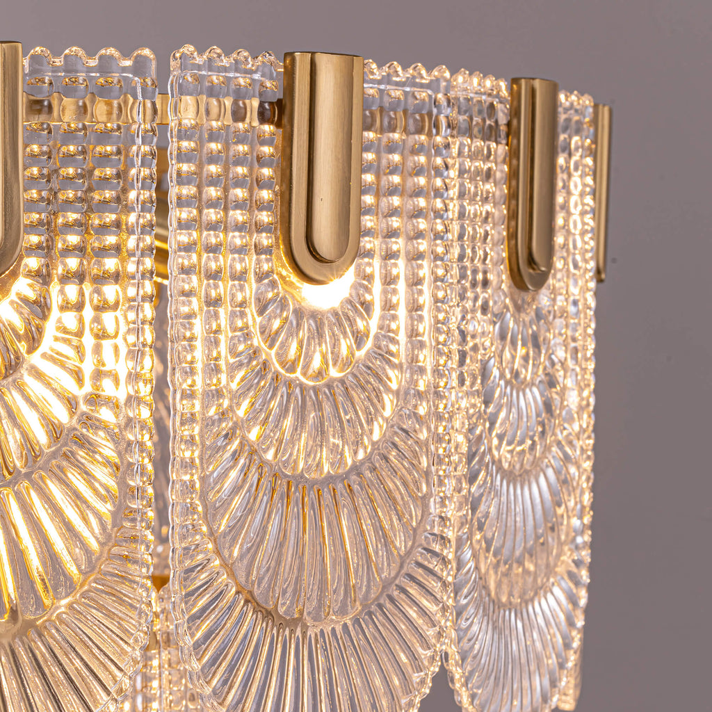 Modern Light Luxury Golden Crystal Chandelier
