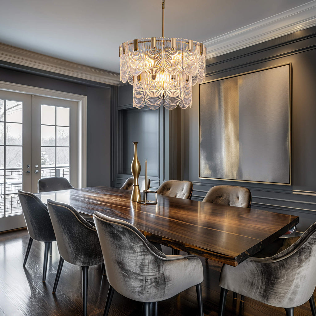 Modern Light Luxury Golden Crystal Chandelier