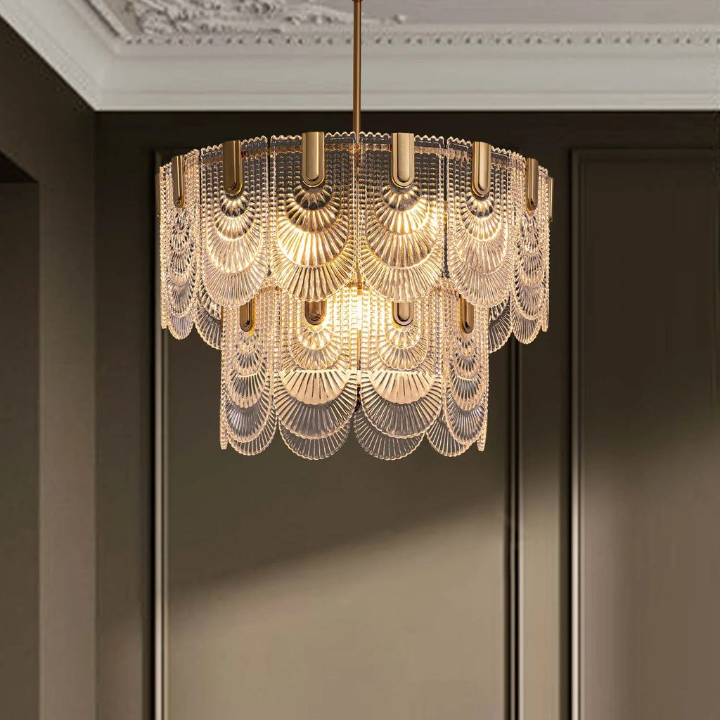 Modern Light Luxury Golden Crystal Chandelier