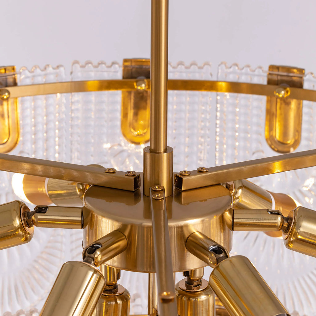 Modern Light Luxury Golden Crystal Chandelier