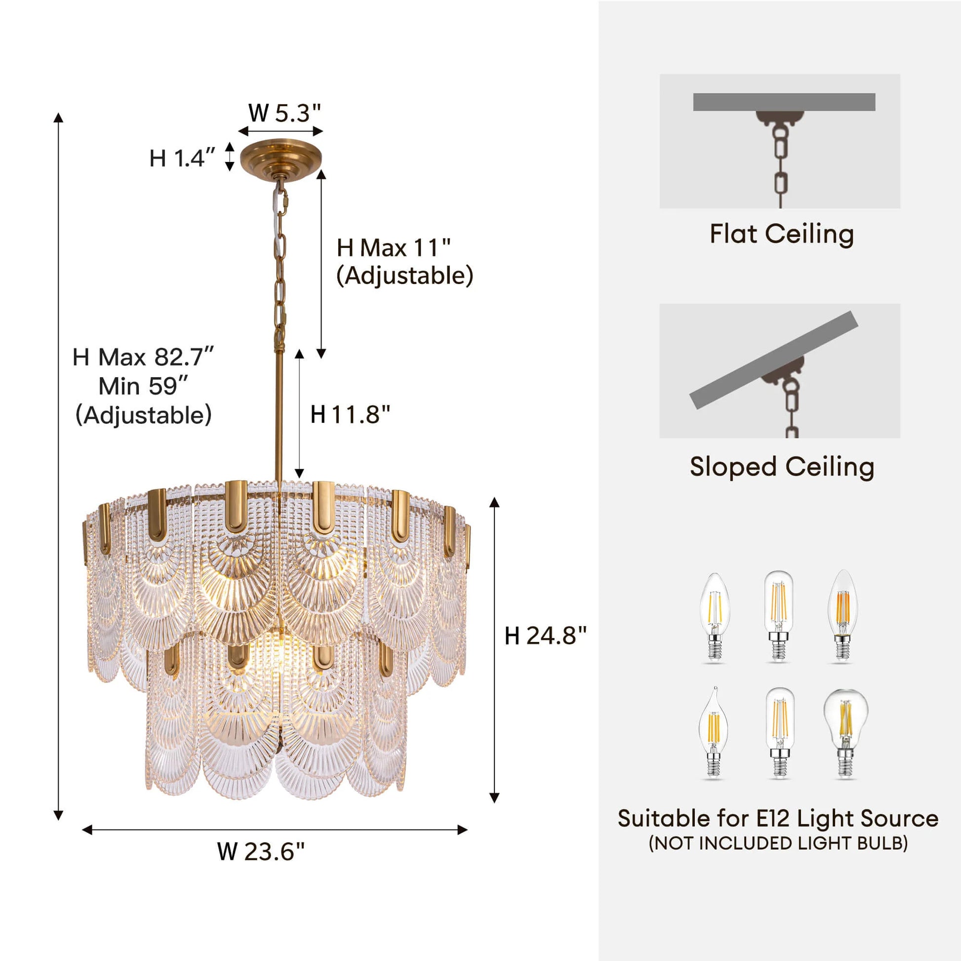 Modern Light Luxury Golden Crystal Chandelier