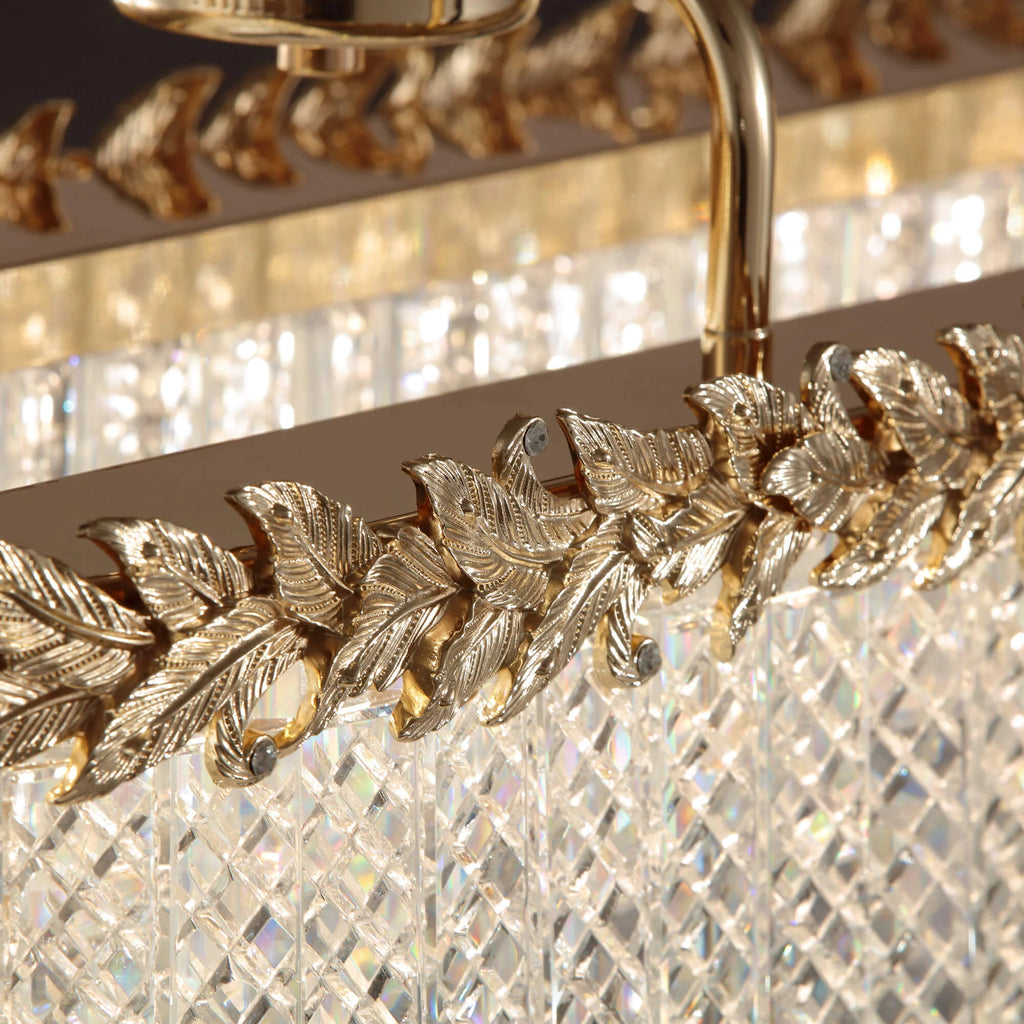 Modern Light Luxury Angel Crystal Rectangular Chandelier